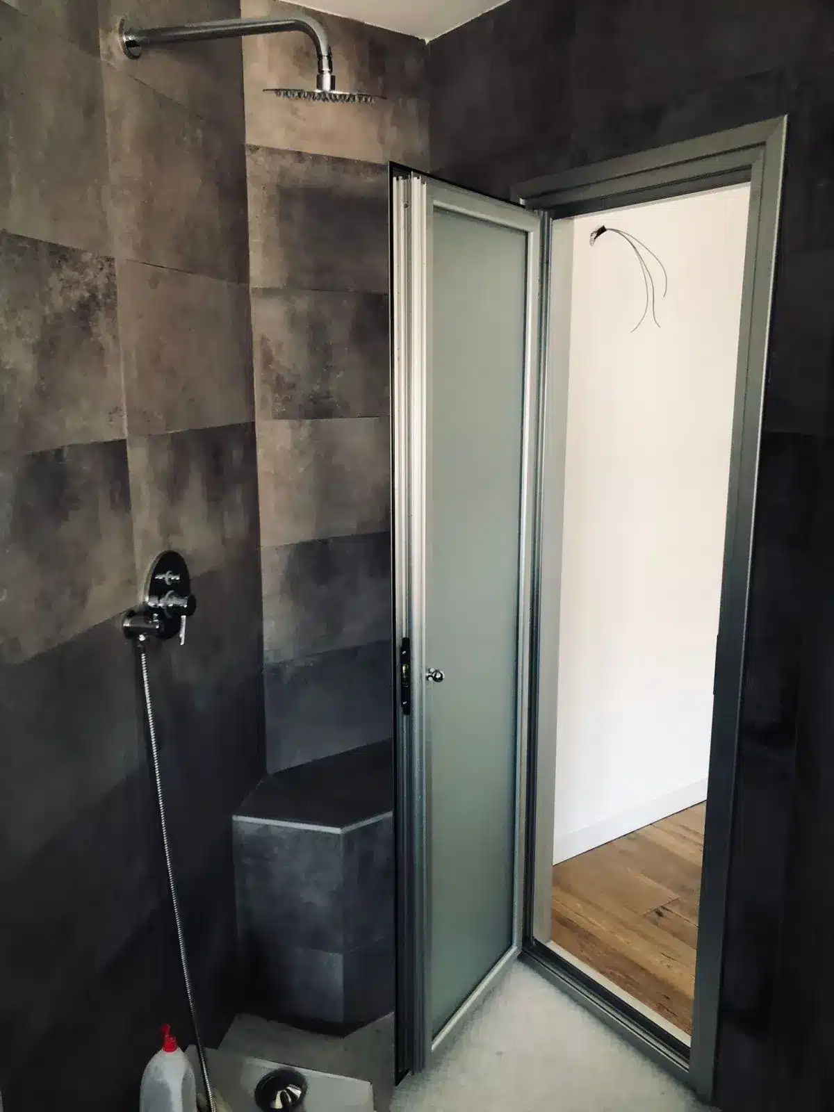 Porta interna bagno in alluminio